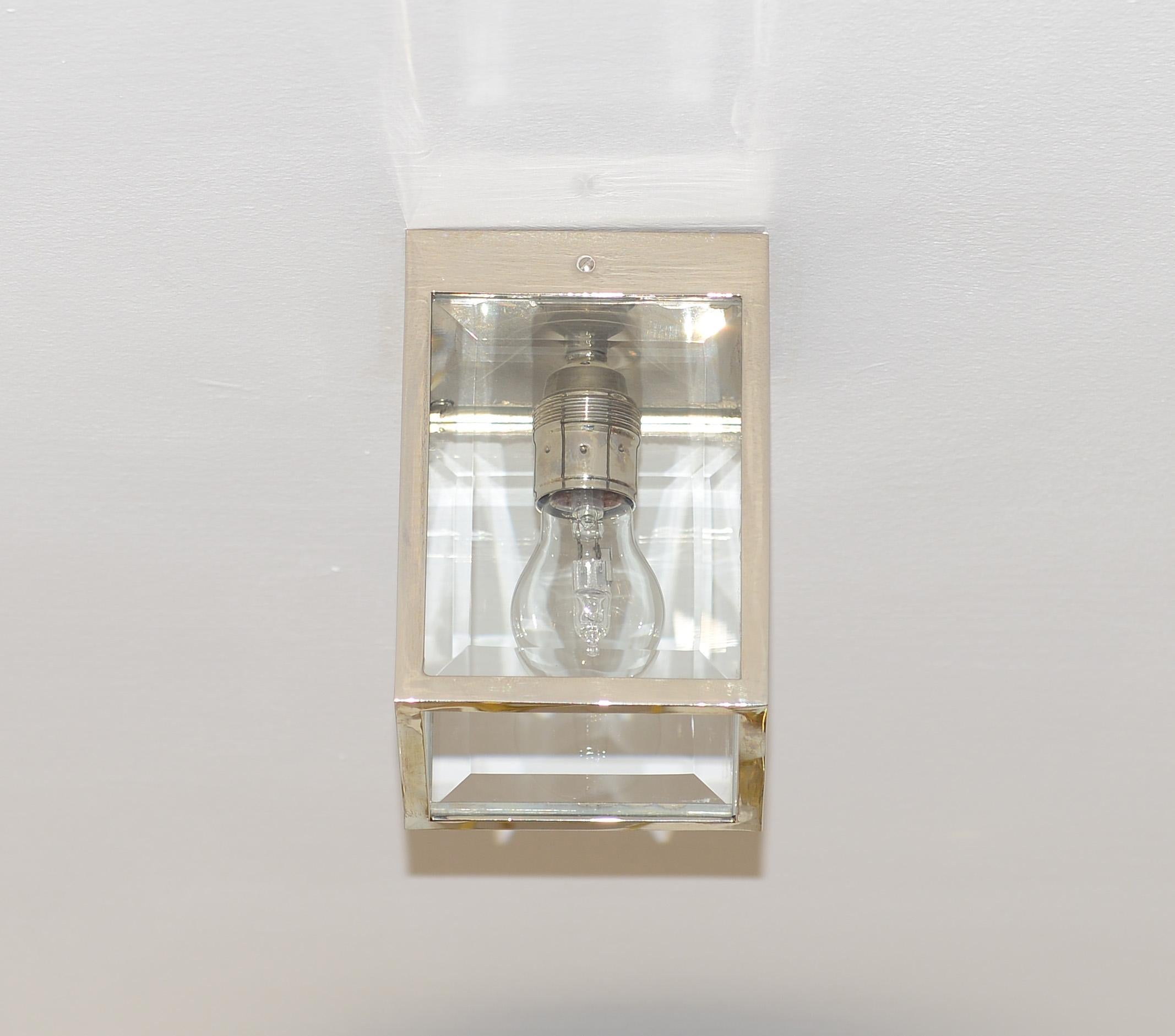 Josef Hoffmann Lámpara / Farol de empotrar Jugendstil Re Edition Hecho a mano en venta