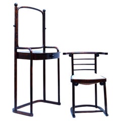 Josef Hoffmann for Jacob & Josef Kohn: Dressing table model 1134 and Bat chair