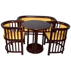 Antique Josef Hoffmann for Jj Kohn Secession Living Room Set, 1910s