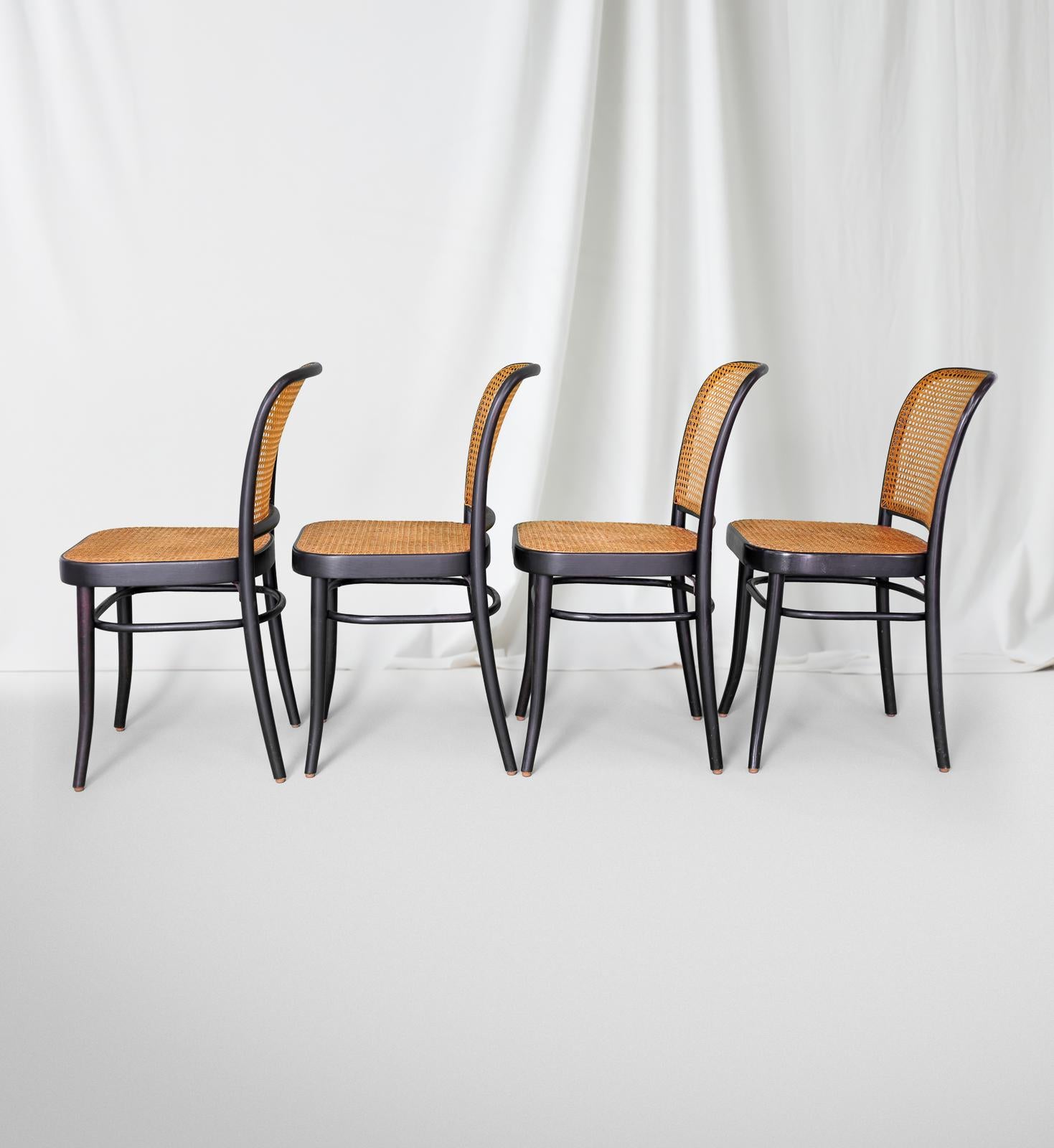 Mid-Century Modern Josef Hoffmann for Stendig 811 Prague Chairs