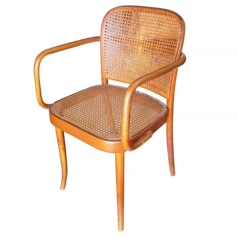 Josef Hoffmann for Stendig Bentwood Cane Dining Chairs ...