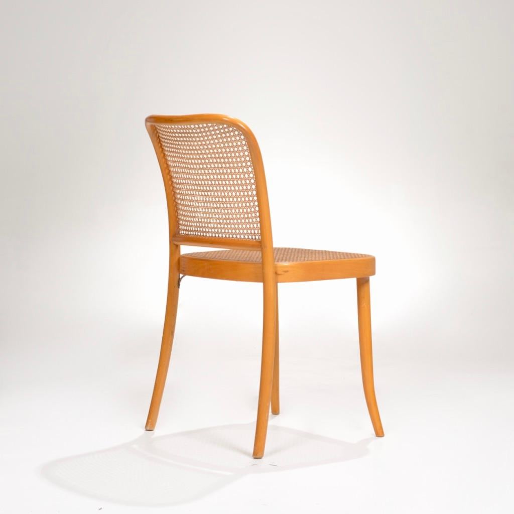 European Josef Hoffmann for Stendig Bentwood Cane Dining Chairs, Set of Six
