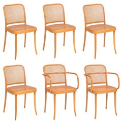 Chaises de salle à manger en bois cintré Josef Hoffmann pour Stendig, ensemble de six pièces