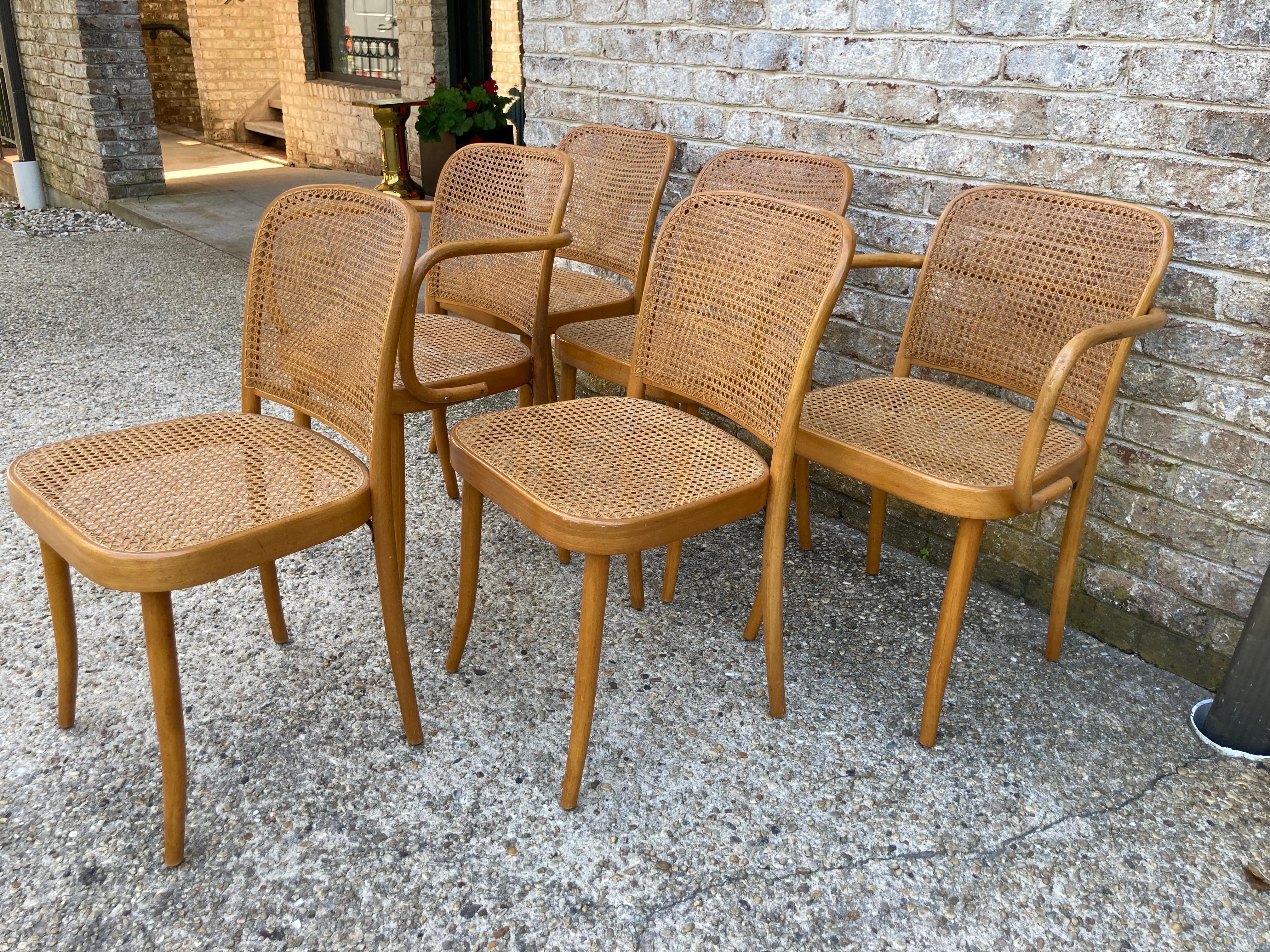 Josef Hoffmann for Stendig Dining Chairs In Good Condition For Sale In East Hampton, NY