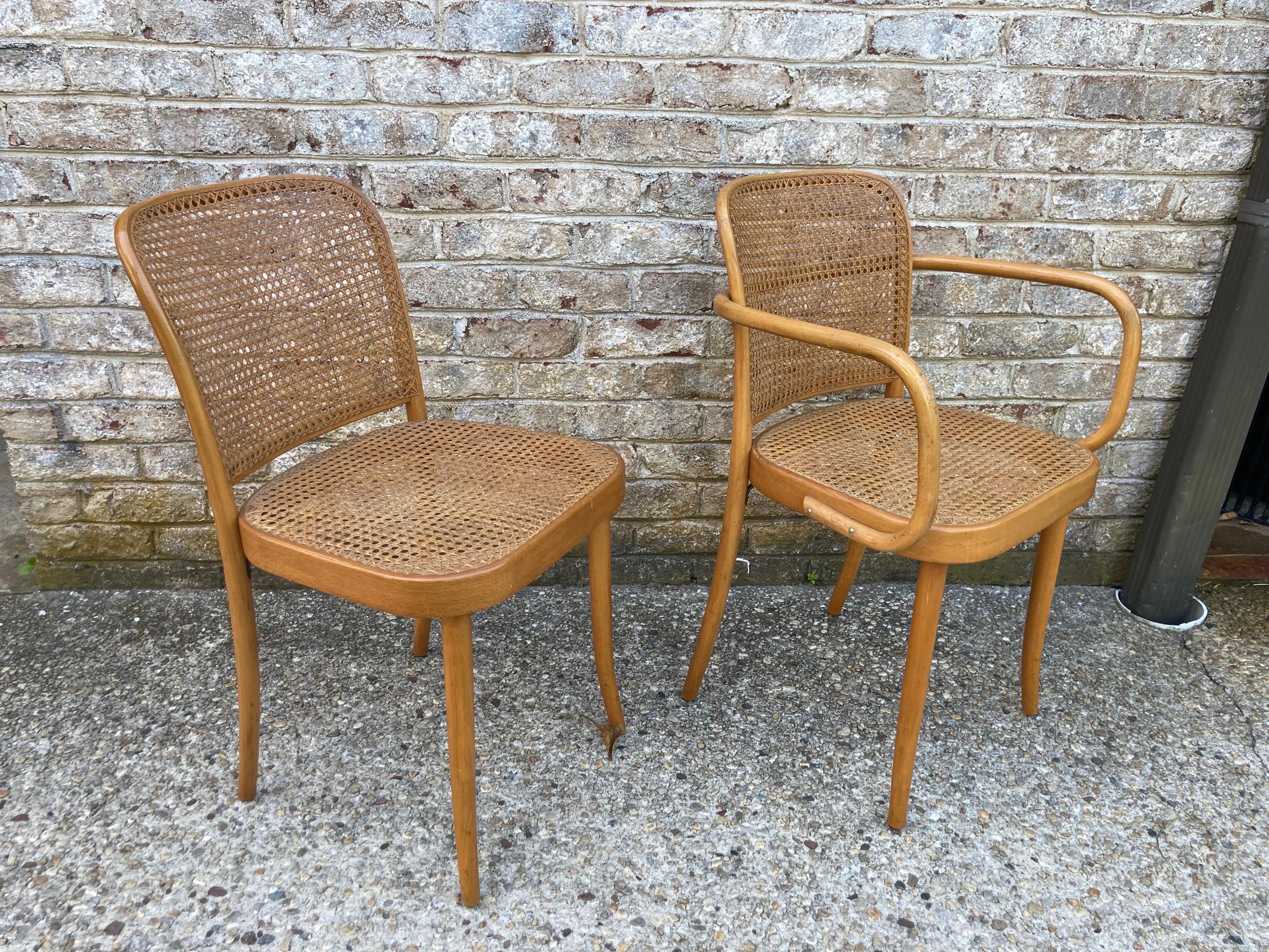 Mid-20th Century Josef Hoffmann for Stendig Dining Chairs For Sale