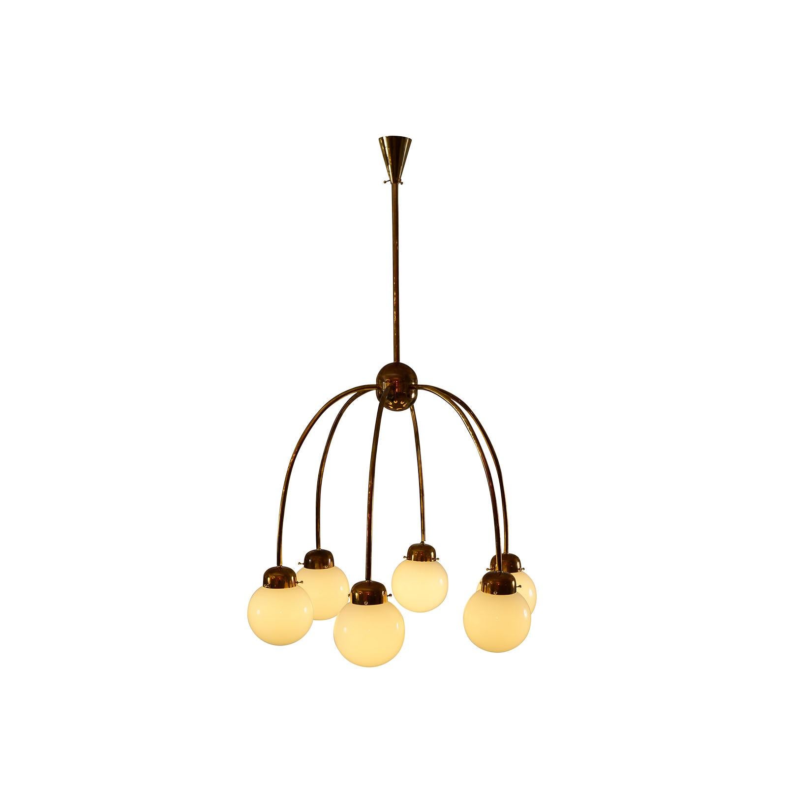 Josef Hoffmann for Wiener Werkstaette Art Deco Ceiling Lamp, Re-Edition For Sale 2
