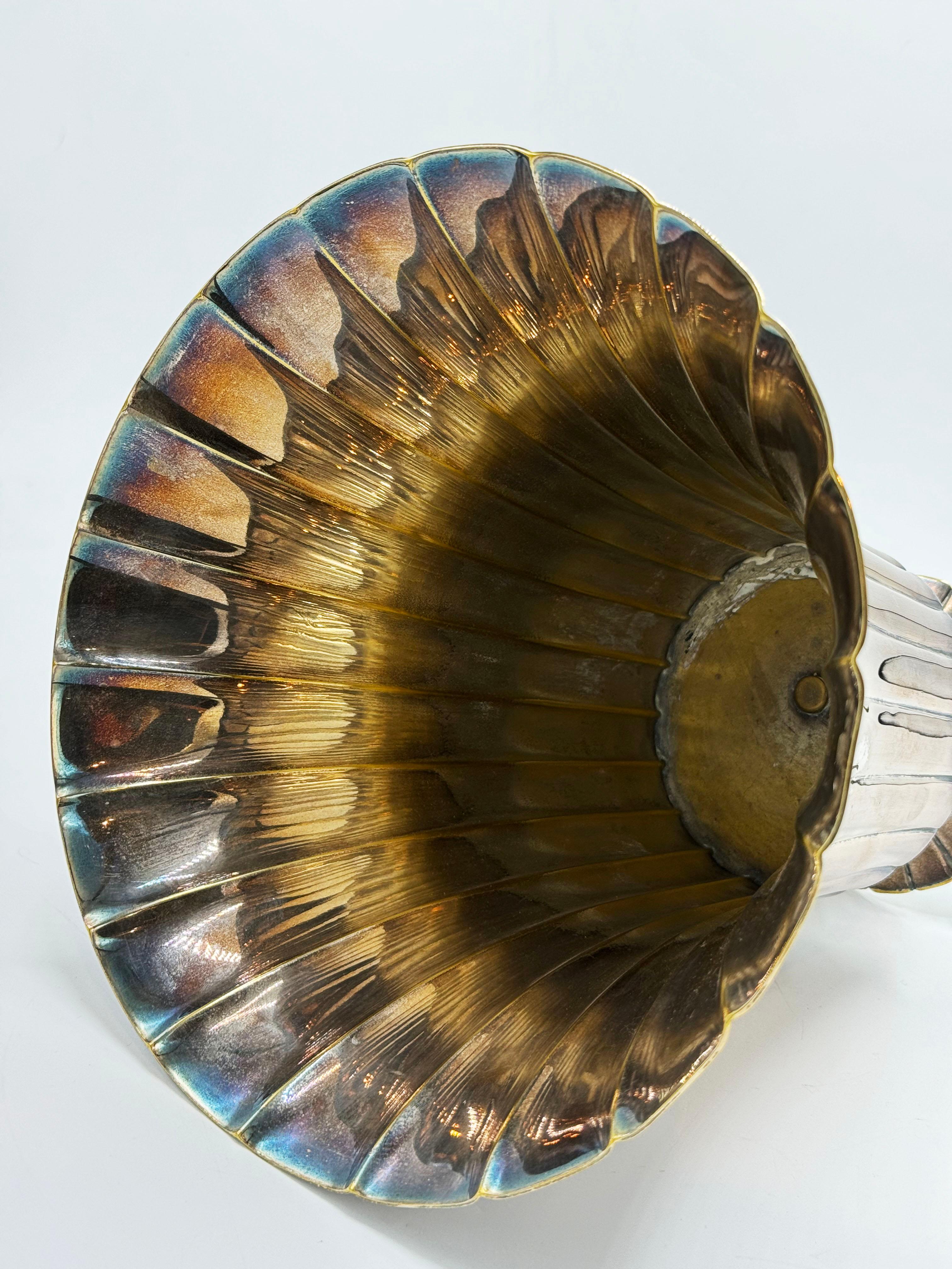 Josef Hoffmann für Wiener Werkstatte Wien um 1930 Metallvase 8
