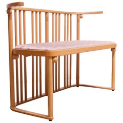 Banc Josef Hoffmann pour Wittmann "Cabaret Fledermaus" en bois de hêtre