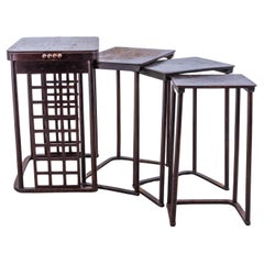 Josef Hoffmann four nesting tables model no. 988 designed in 1906