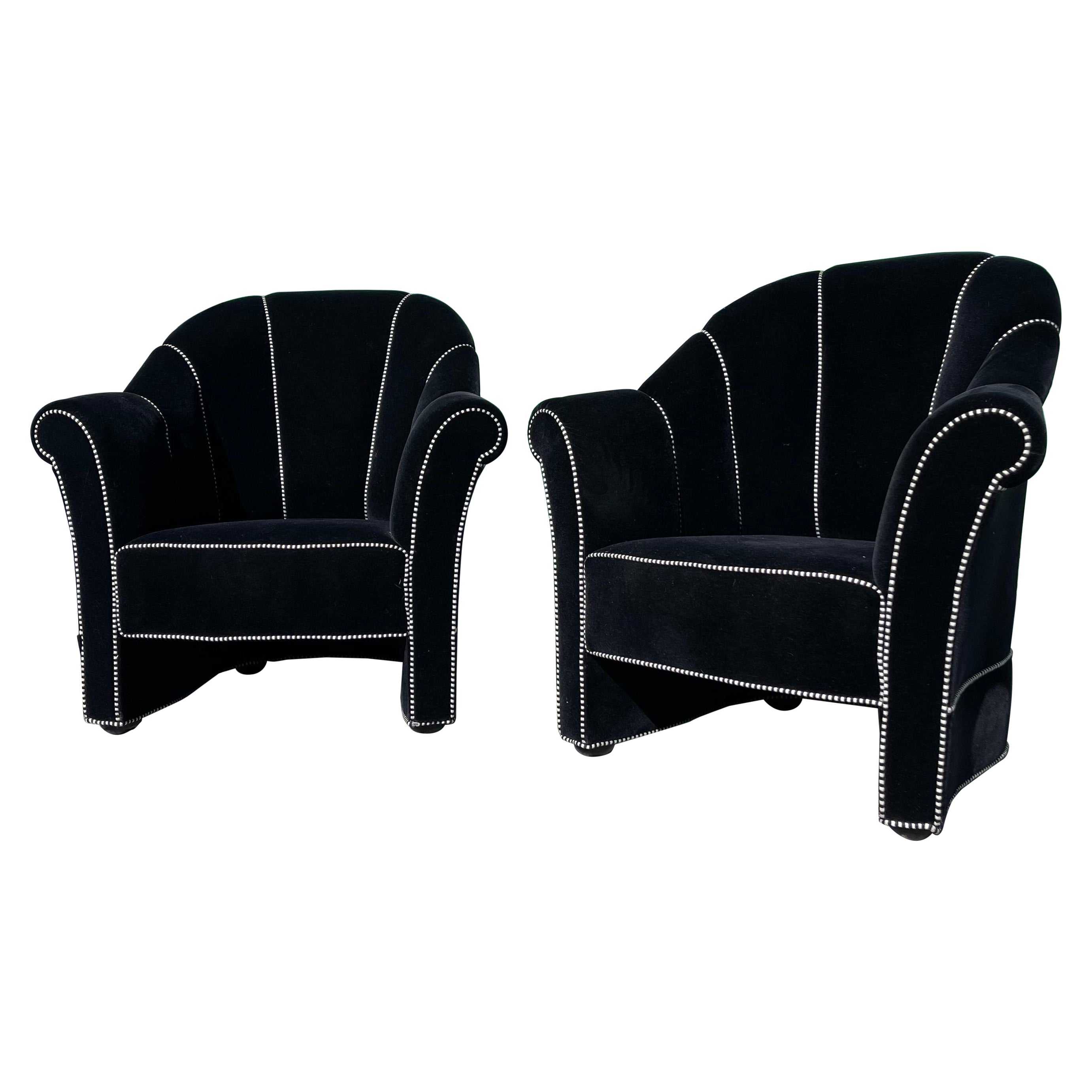 Josef Hoffmann “Haus Koller” Lounge Club Chairs - a Pair