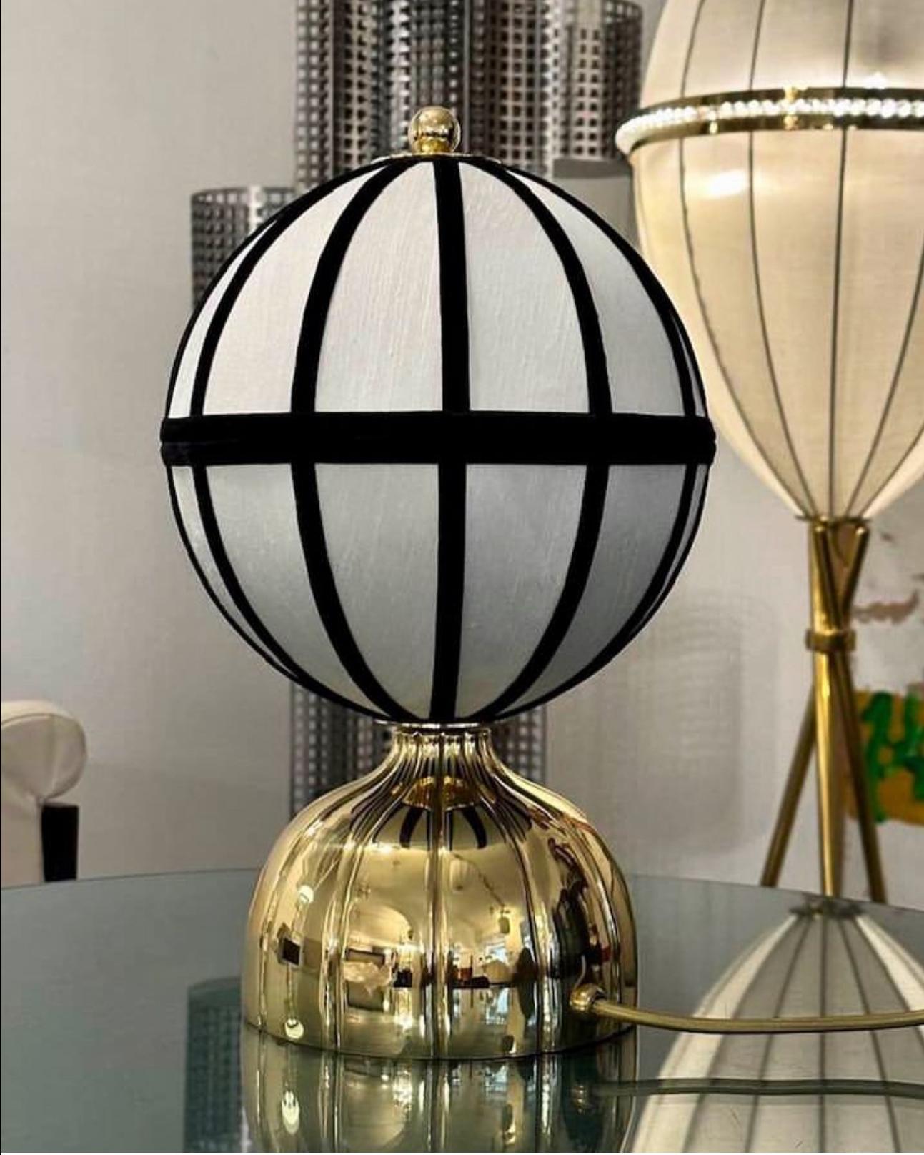 Contemporary Josef Hoffmann & Josef Frank & Wiener Werkstaette Ball Table Lamp, Re-Edition For Sale