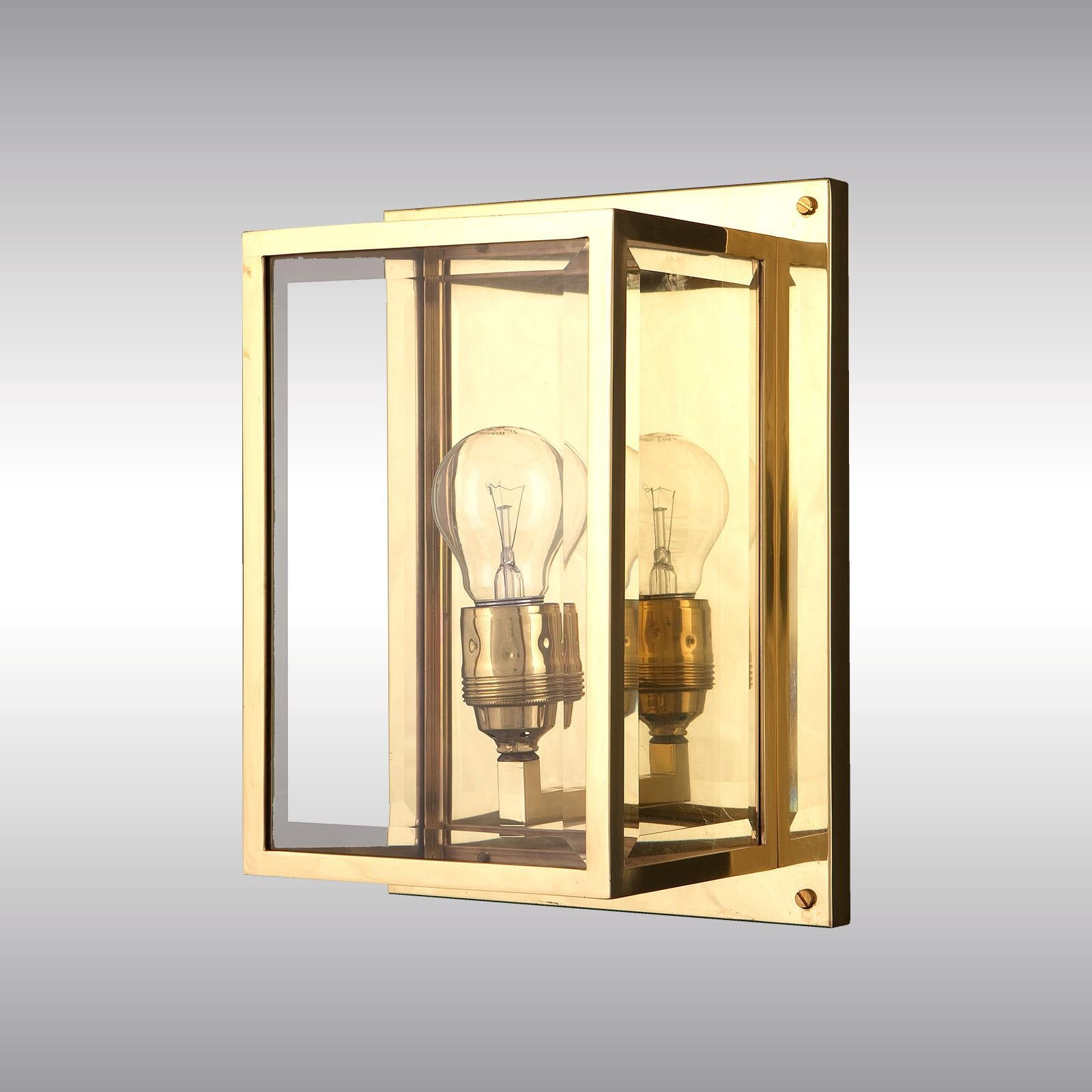 Josef Hoffmann Jugendstil Brass Lantern, Re- Edition In New Condition For Sale In Vienna, AT