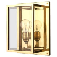 Josef Hoffmann Linterna Jugendstil de latón, Re- Edición
