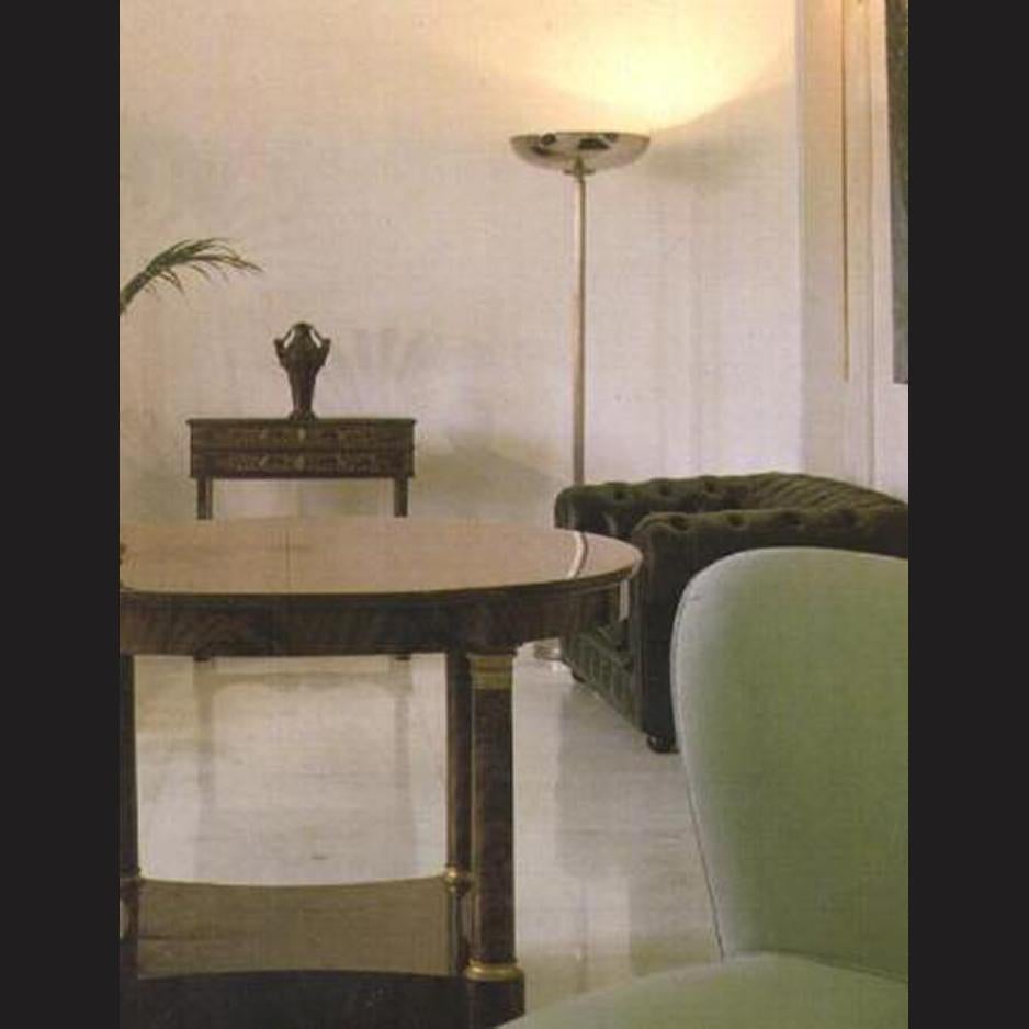 Brass Josef Hoffmann Jugendstil Floor Lamp, Re-Edition For Sale