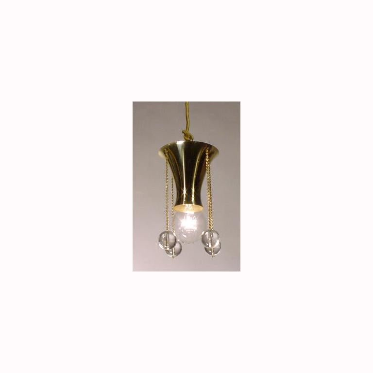 Austrian Josef Hoffmann Jugendstil Single Light Pendant for Wiener Werkstätte, Re-Edition For Sale