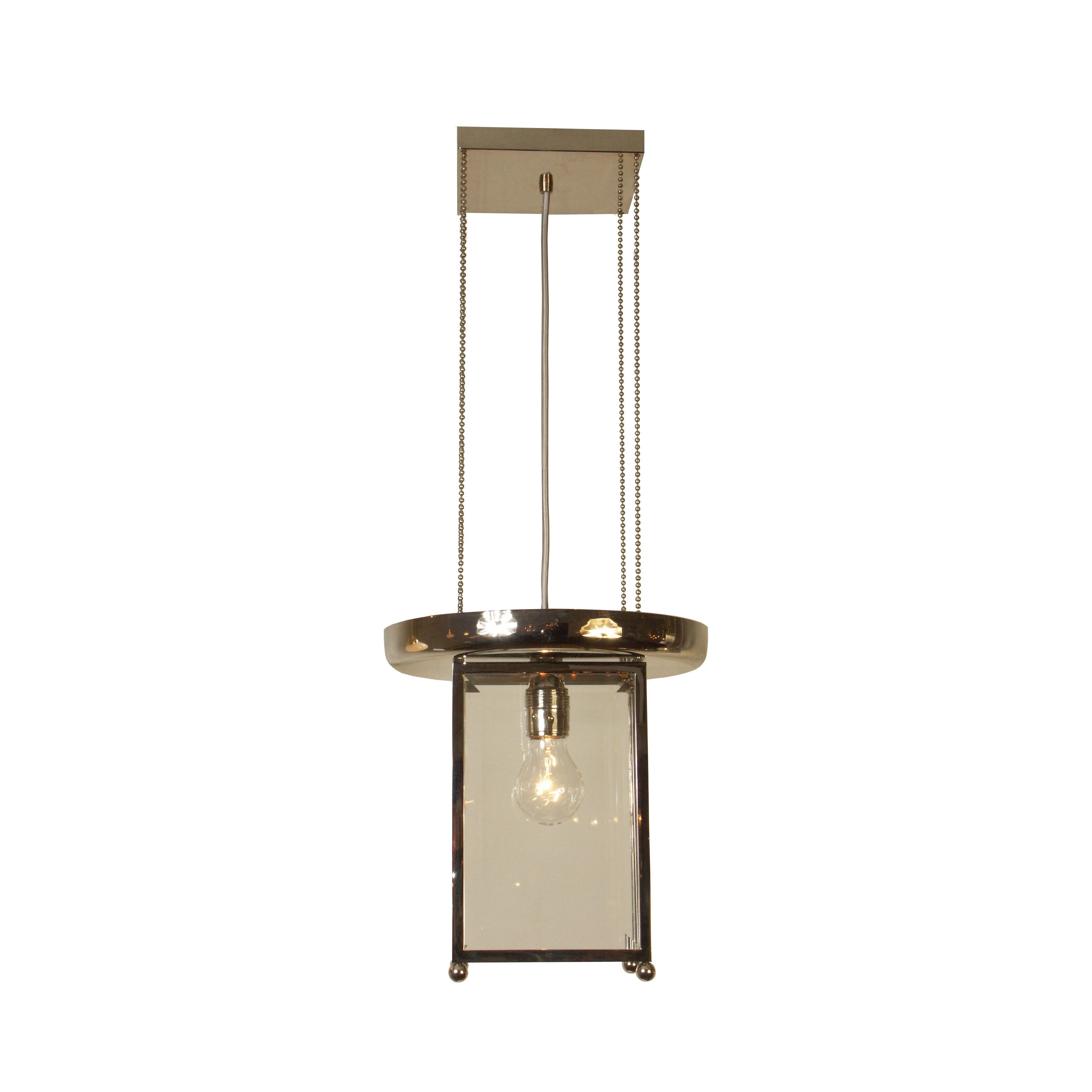Contemporary Josef Hoffmann Jugendstil Vienna Secessionist Lantern Pende, Re-Edition For Sale