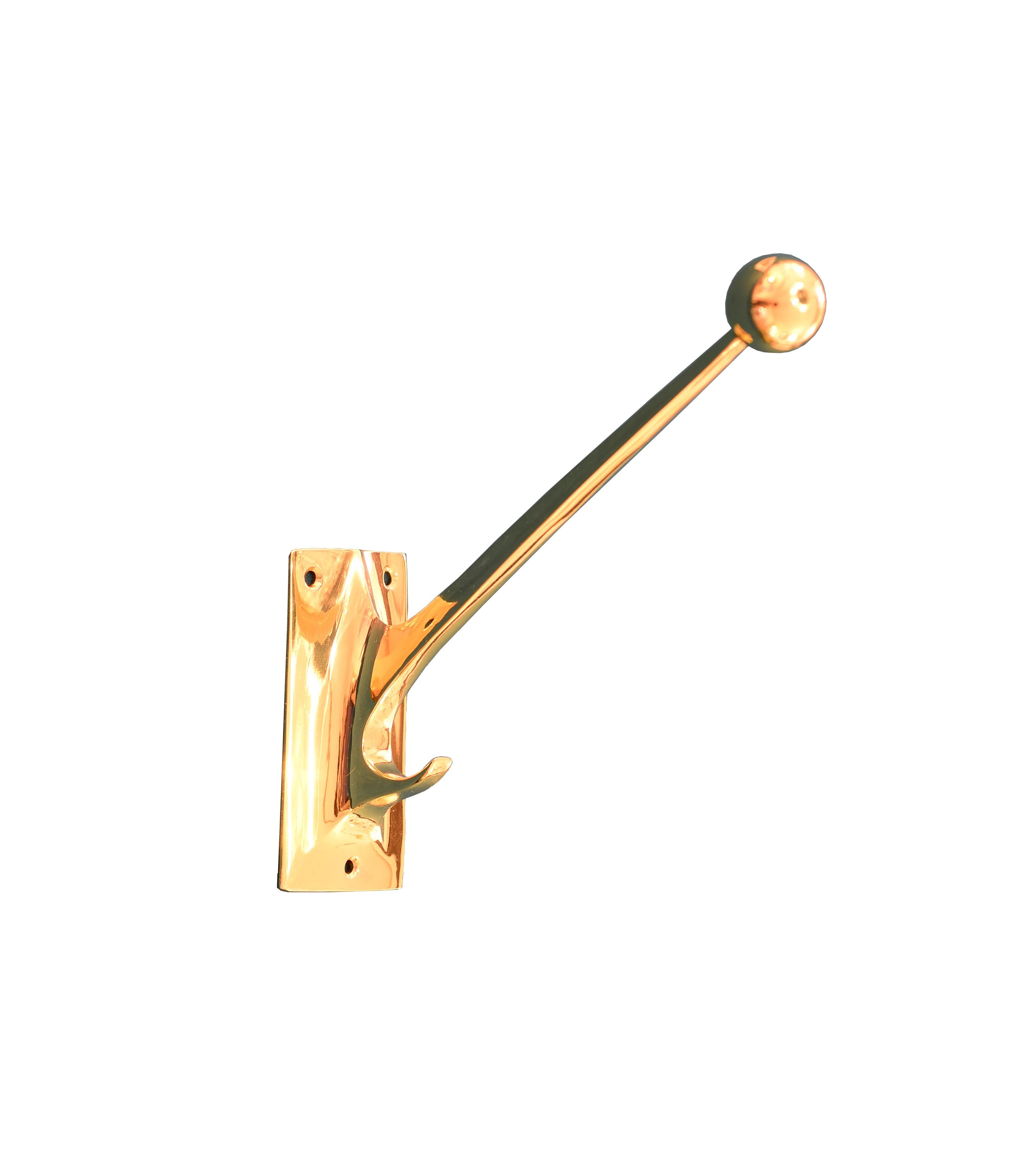 Hand-Crafted Josef Hoffmann Jugendstil Wiener Werkstaette Art Nouveau Coat Hook, Re-Edition For Sale