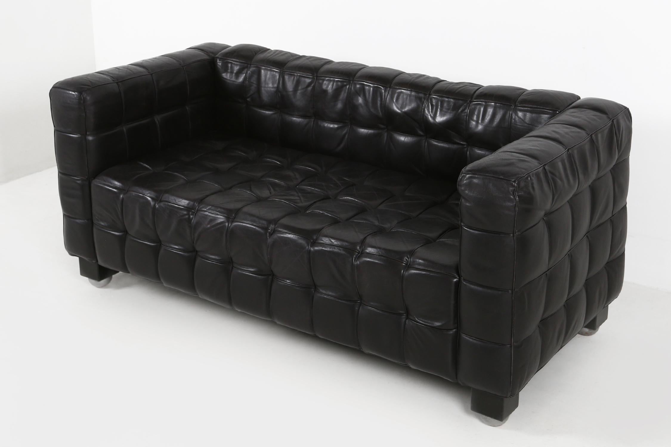 Austrian Josef Hoffmann Kubus Sofa, Ca.1980 For Sale