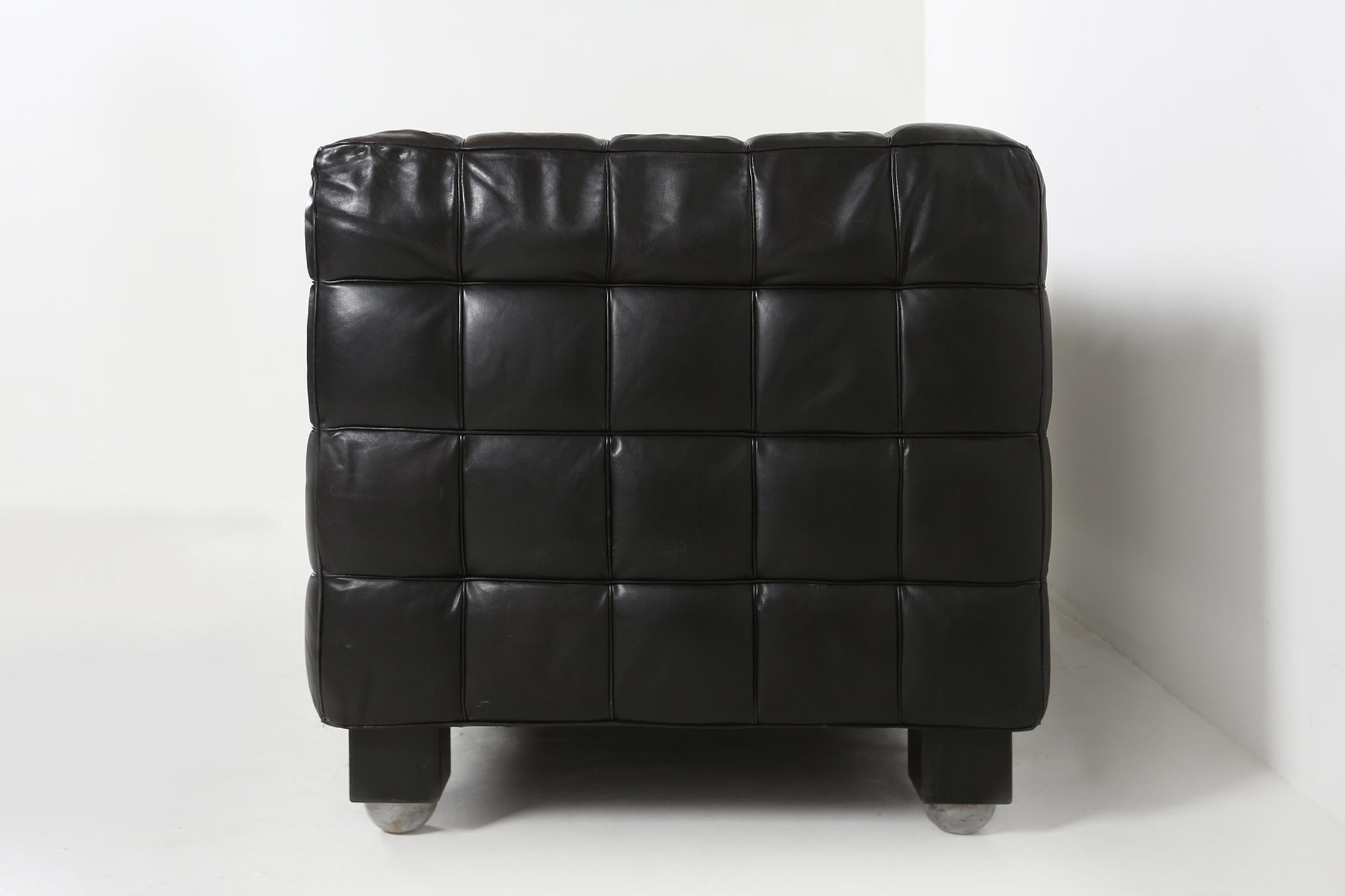 Josef Hoffmann Kubus-Sofa, ca. 1980 im Zustand „Gut“ im Angebot in Meulebeke, BE