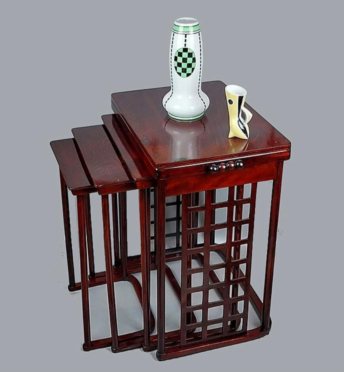 Austrian Josef Hoffmann nesting tables