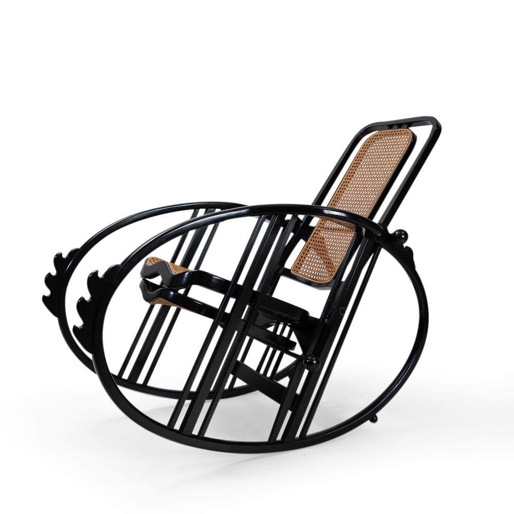 Josef Hoffmann No. 267 Egg Rocking Chair, 1980s 4