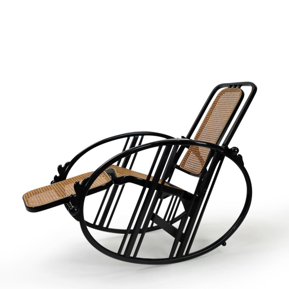 Josef Hoffmann No. 267 Egg Rocking Chair, 1980s 1