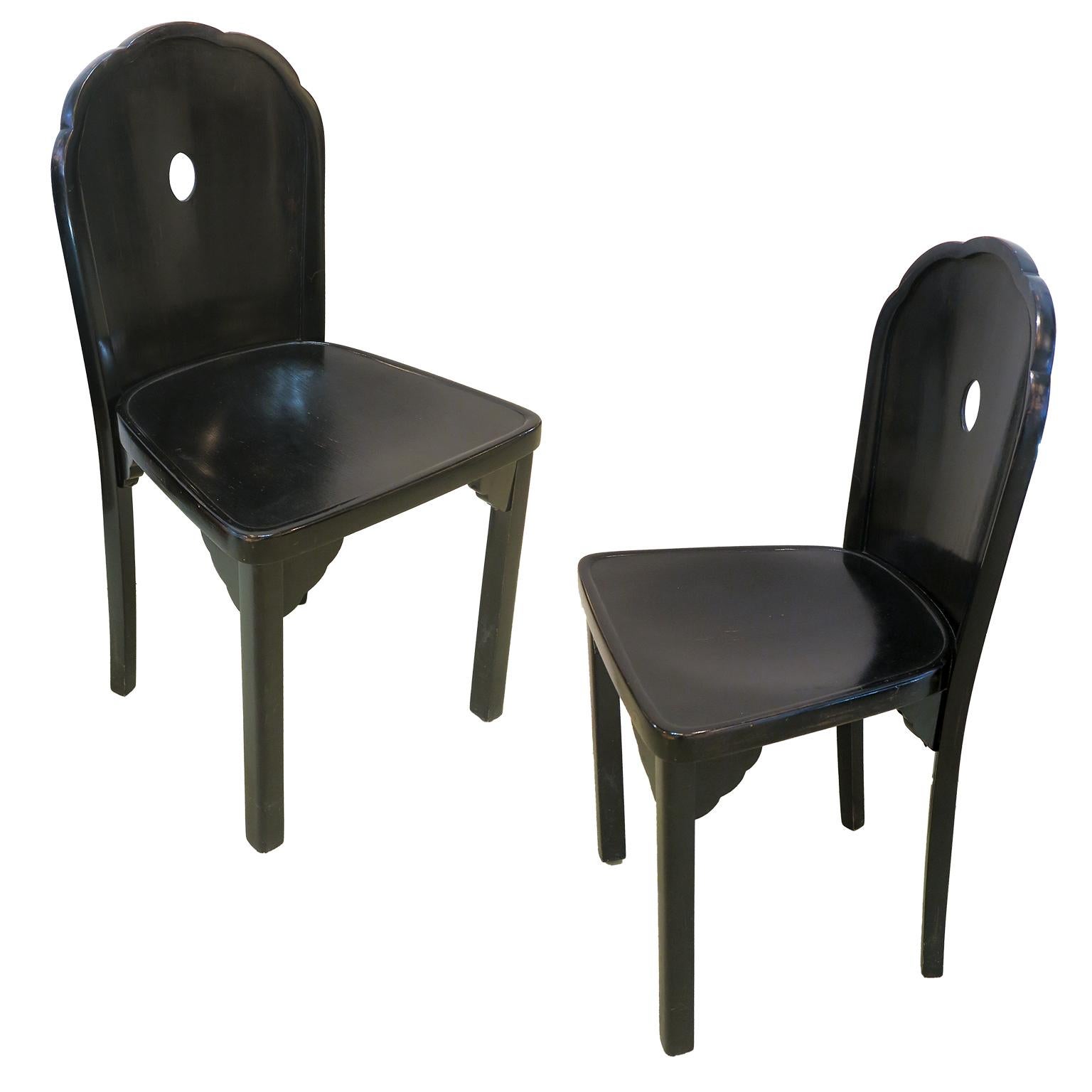 Josef Hoffmann Pair of Chairs, Model 826