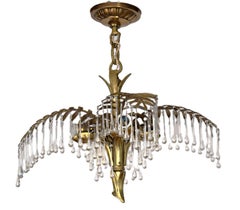 Josef Hoffmann Palmen Kronleuchter für Balakowits