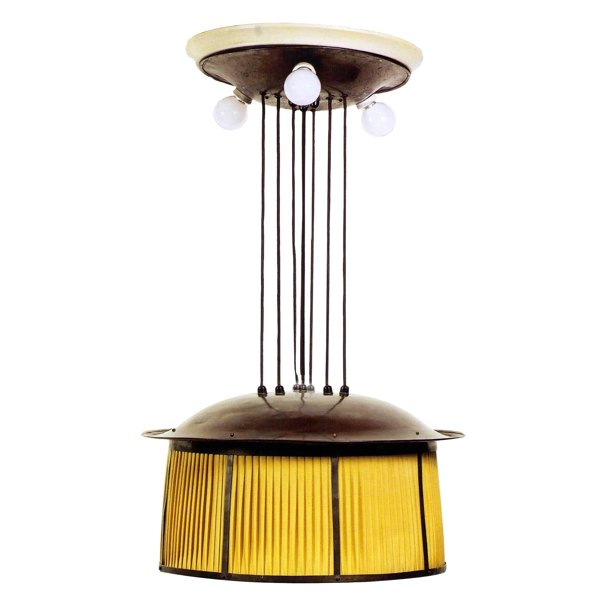 Josef Hoffmann: riedizione del pendente/ lampadario per l'Apptm. Gustav Pollak in vendita