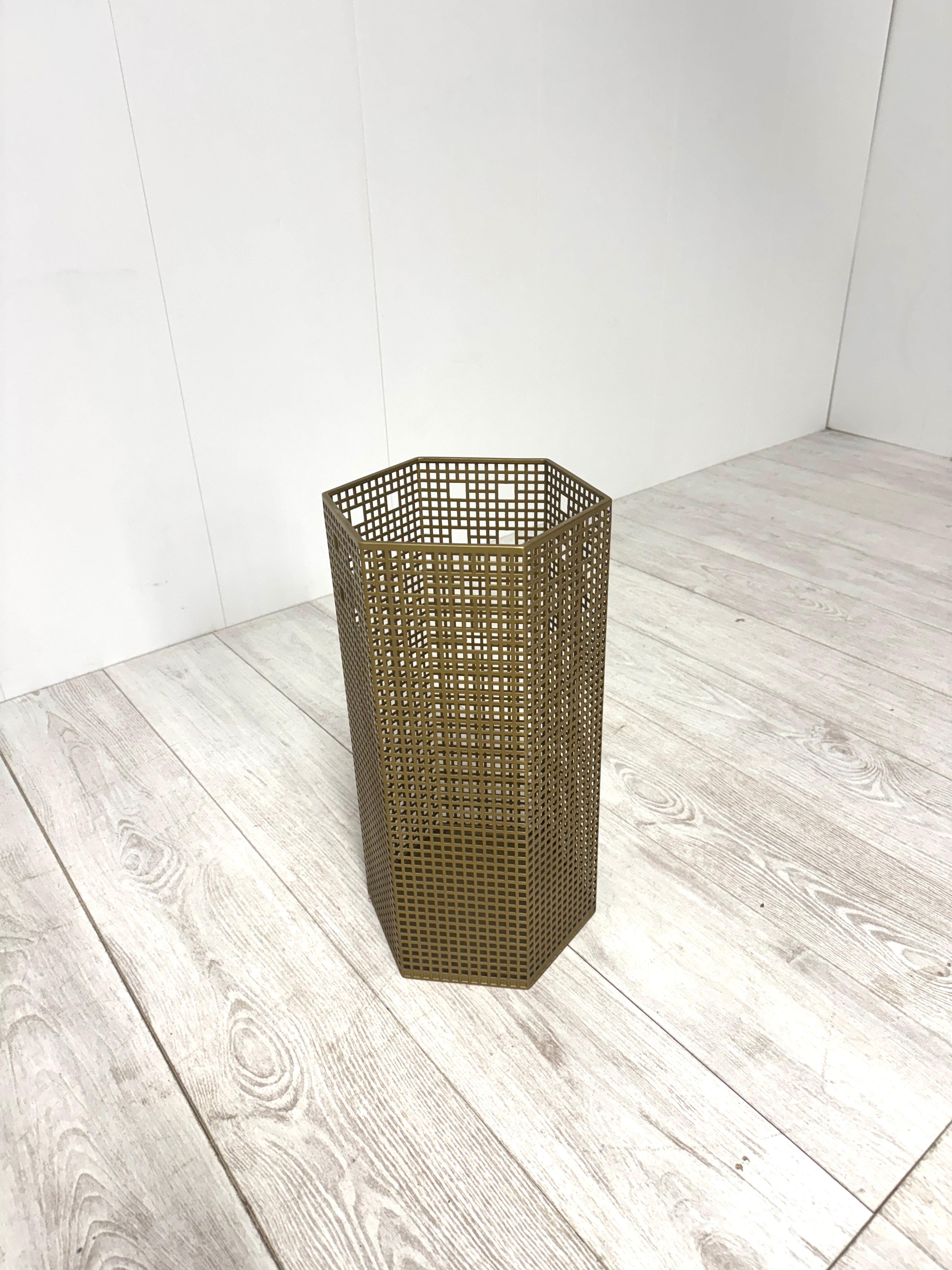 Steel Josef Hoffmann, Umbrella stand, prod. Bieffeplast 1980s
