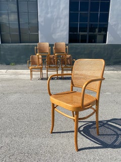 Josef Hoffmann 'Prague 11' Cane Dining Chairs, Set of Six