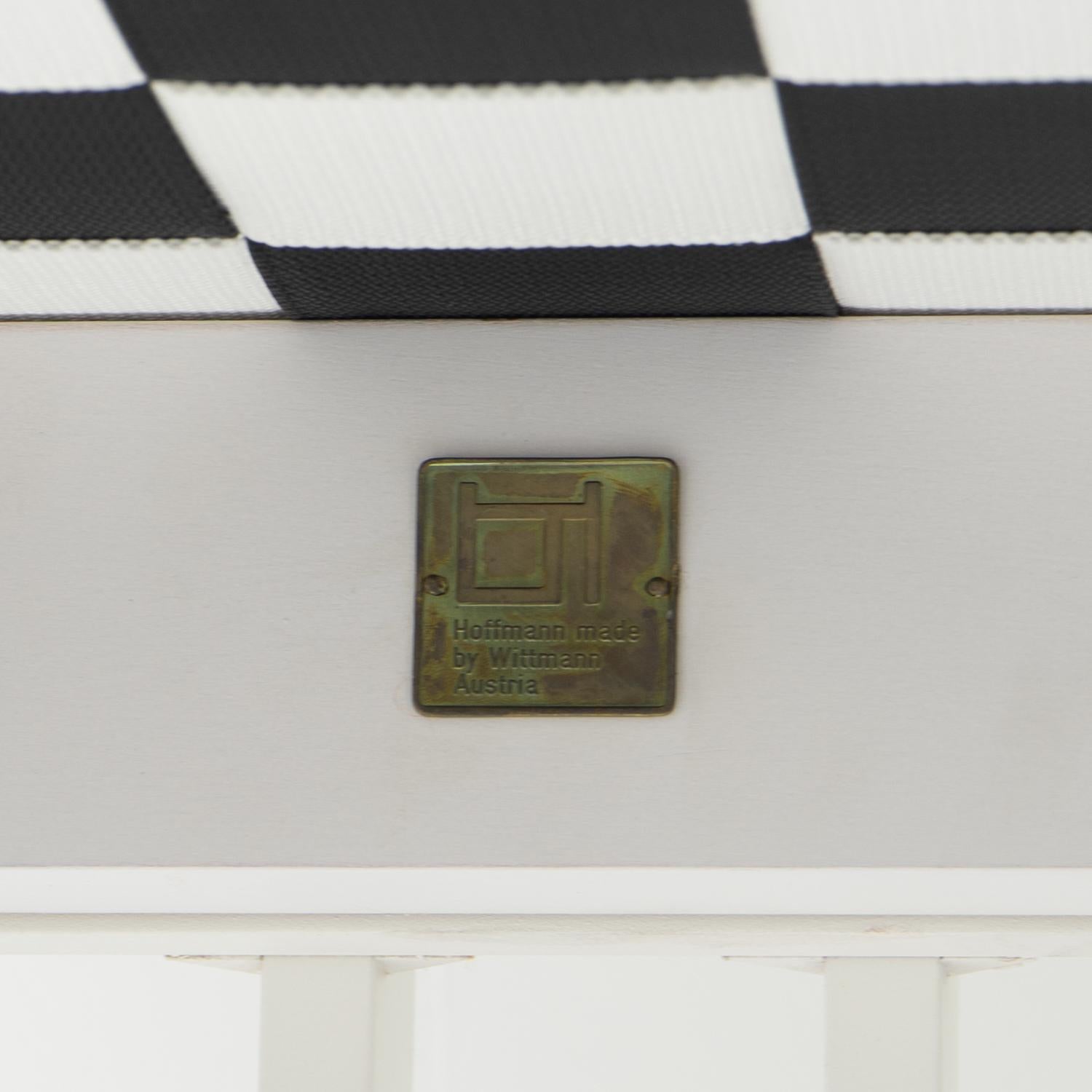 Josef Hoffmann, Purkersdorf Chair by Wittmann, Austria, circa 1990 For Sale 8