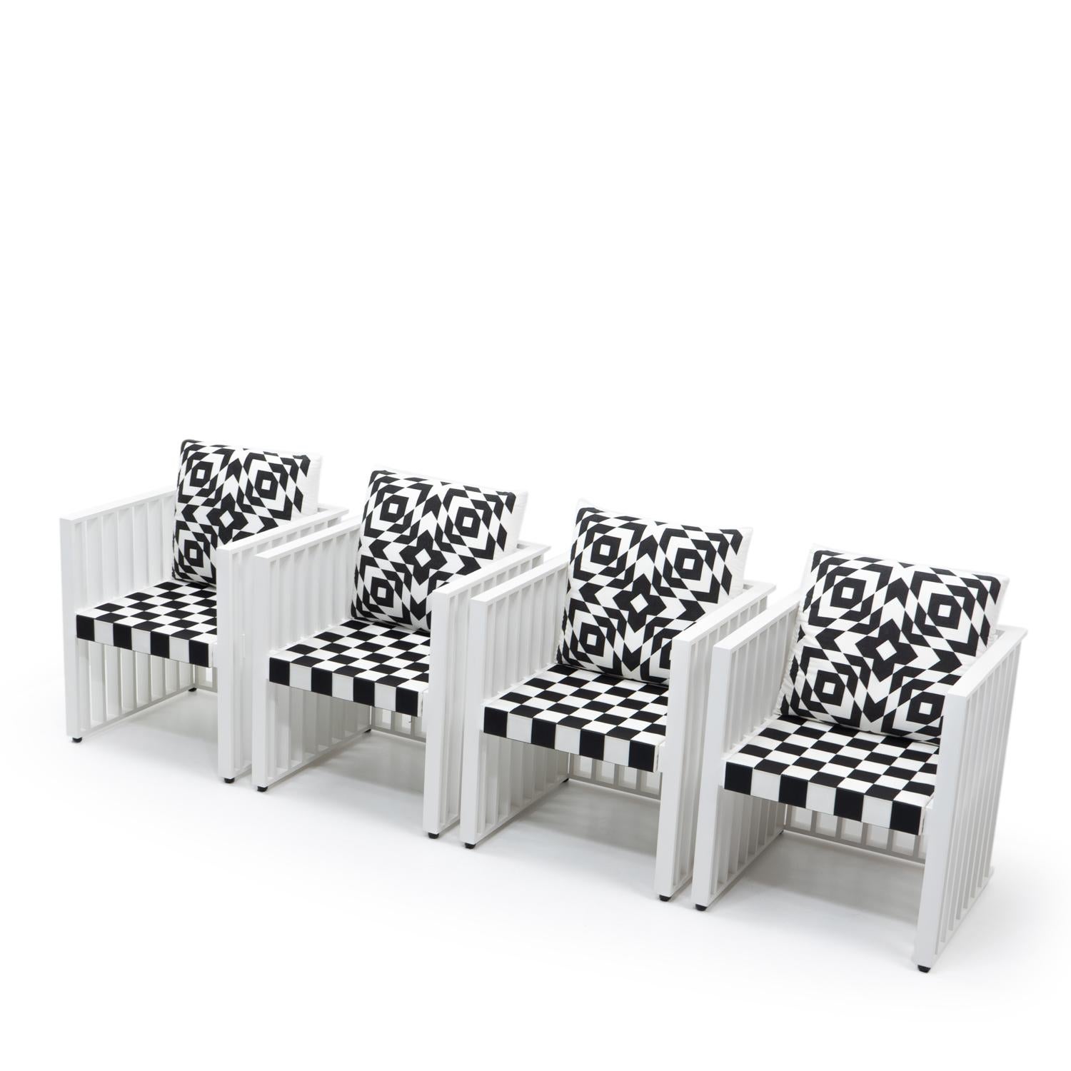 Priced per chair

Designed by Josef Hoffmann in 1903 for the entrance hall of the Purkersdorf Sanatorium near Vienna, this chair is a key example of Viennese Modernism and the Vienna Secession movement. 

The chair was originally produced by the