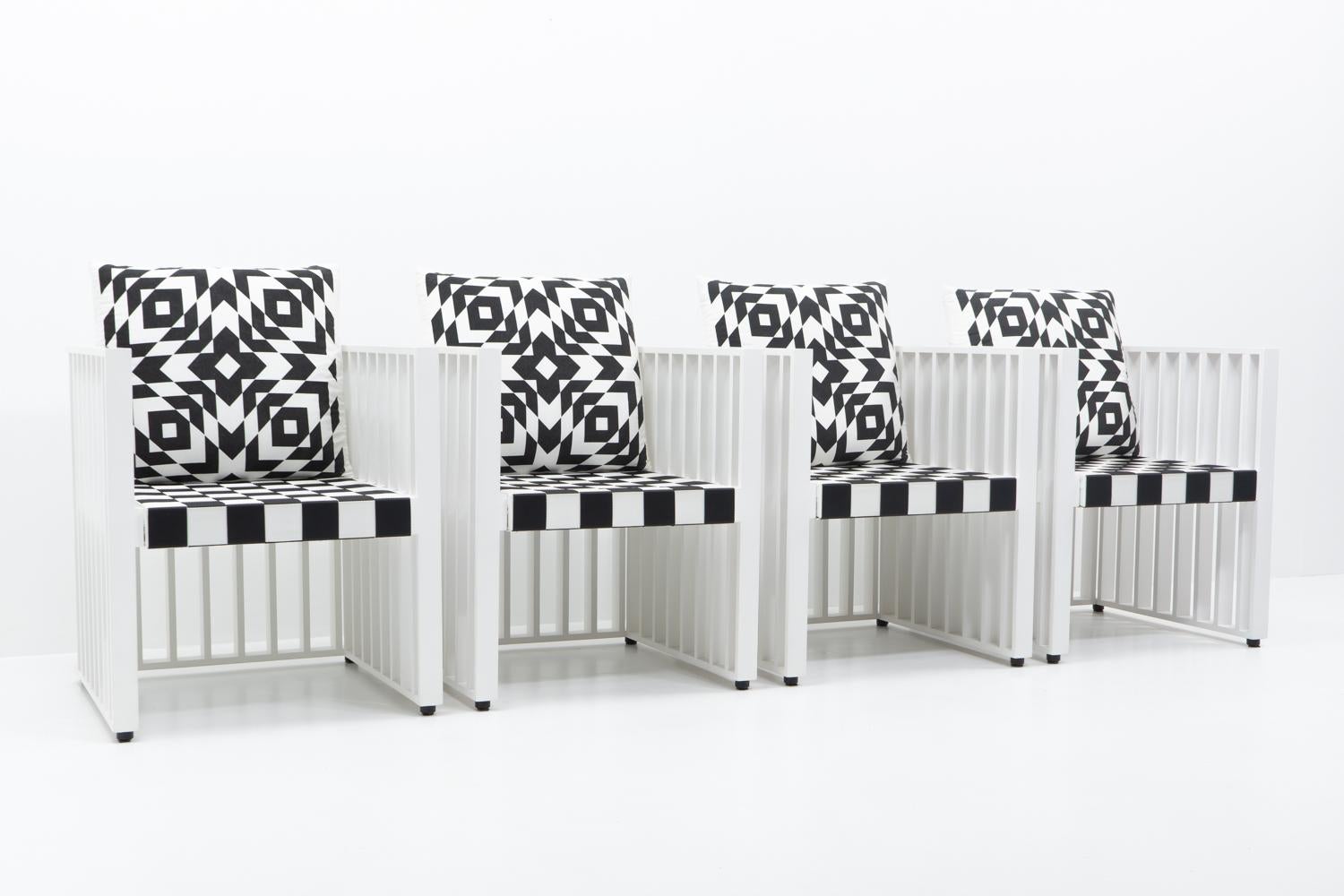 Josef Hoffmann, Purkersdorf Chair by Wittmann, Austria, circa 1990 In Good Condition For Sale In Renens, CH