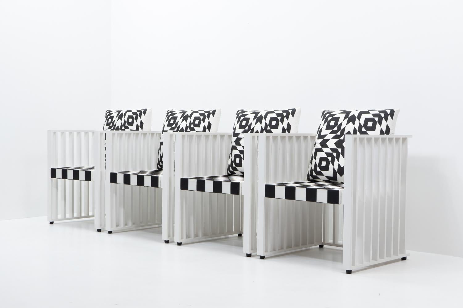 Late 20th Century Josef Hoffmann, Purkersdorf Chair by Wittmann, Austria, circa 1990 For Sale