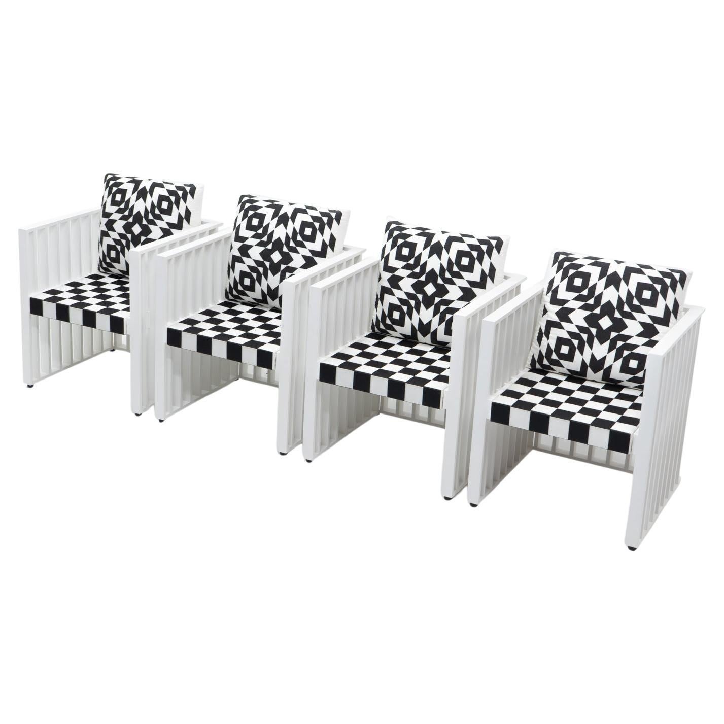 Josef Hoffmann, Purkersdorf Chair by Wittmann, Austria, circa 1990 For Sale