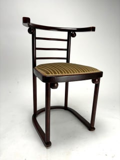 Josef Hoffmann, Set of 4 Fledermaus Chairs for J.J. Kohn, Austria, 1905