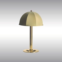 Josef Hoffmann Silk and Brass Table Lamp Villa Primavesi, Re-Edition