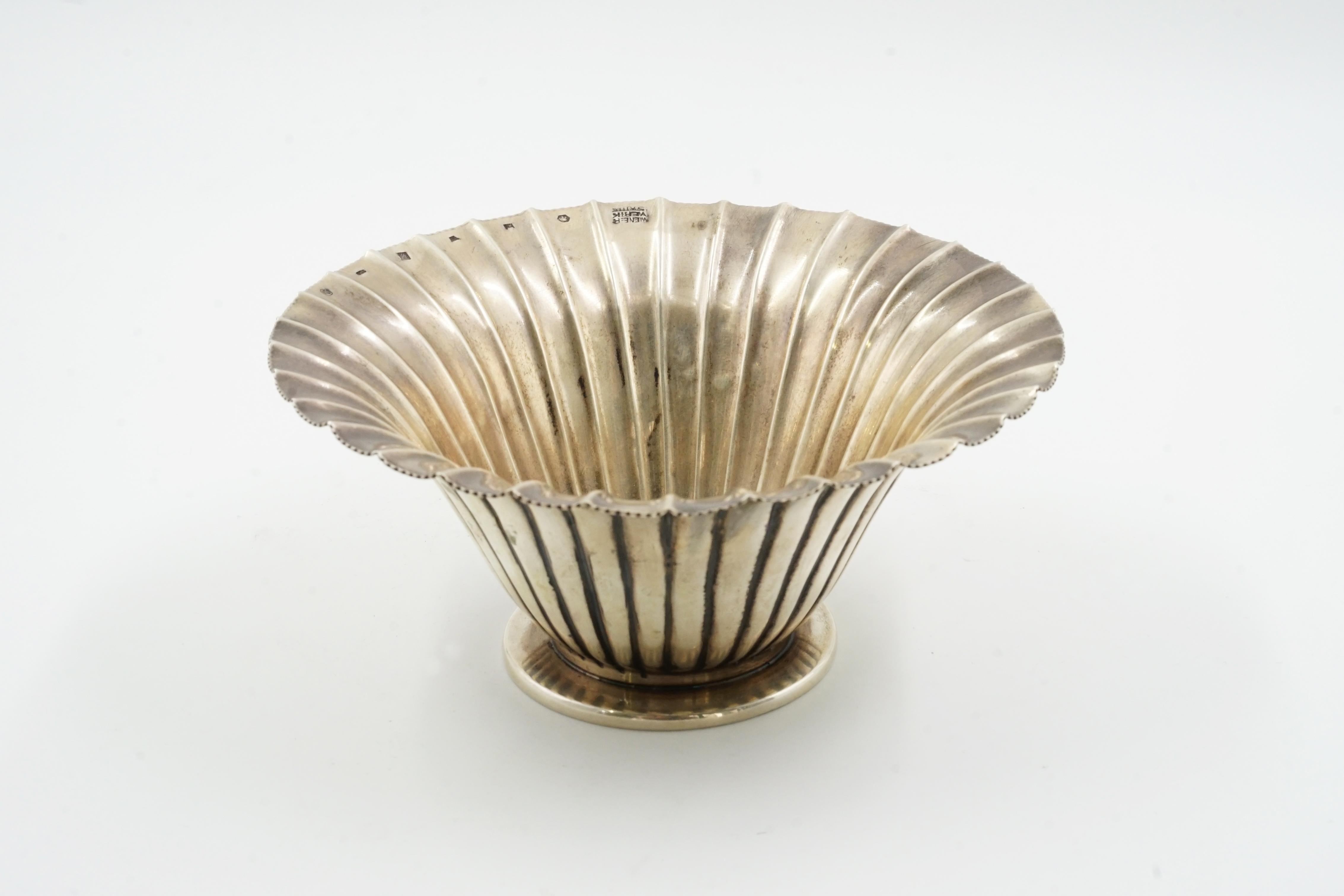 Josef Hoffmann silver bowl In Good Condition For Sale In Buenos Aires, Argentina