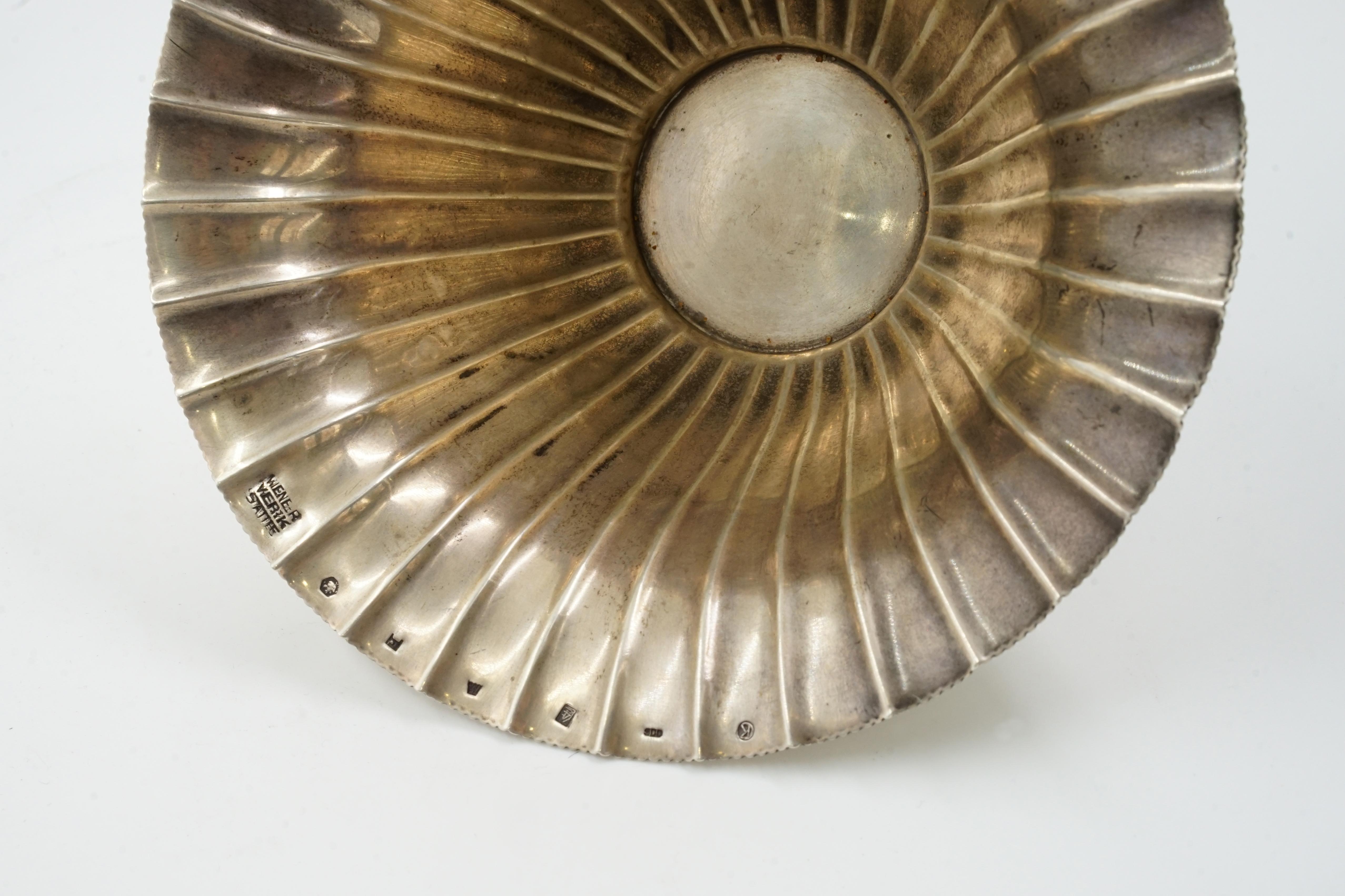 Early 20th Century Josef Hoffmann silver bowl For Sale
