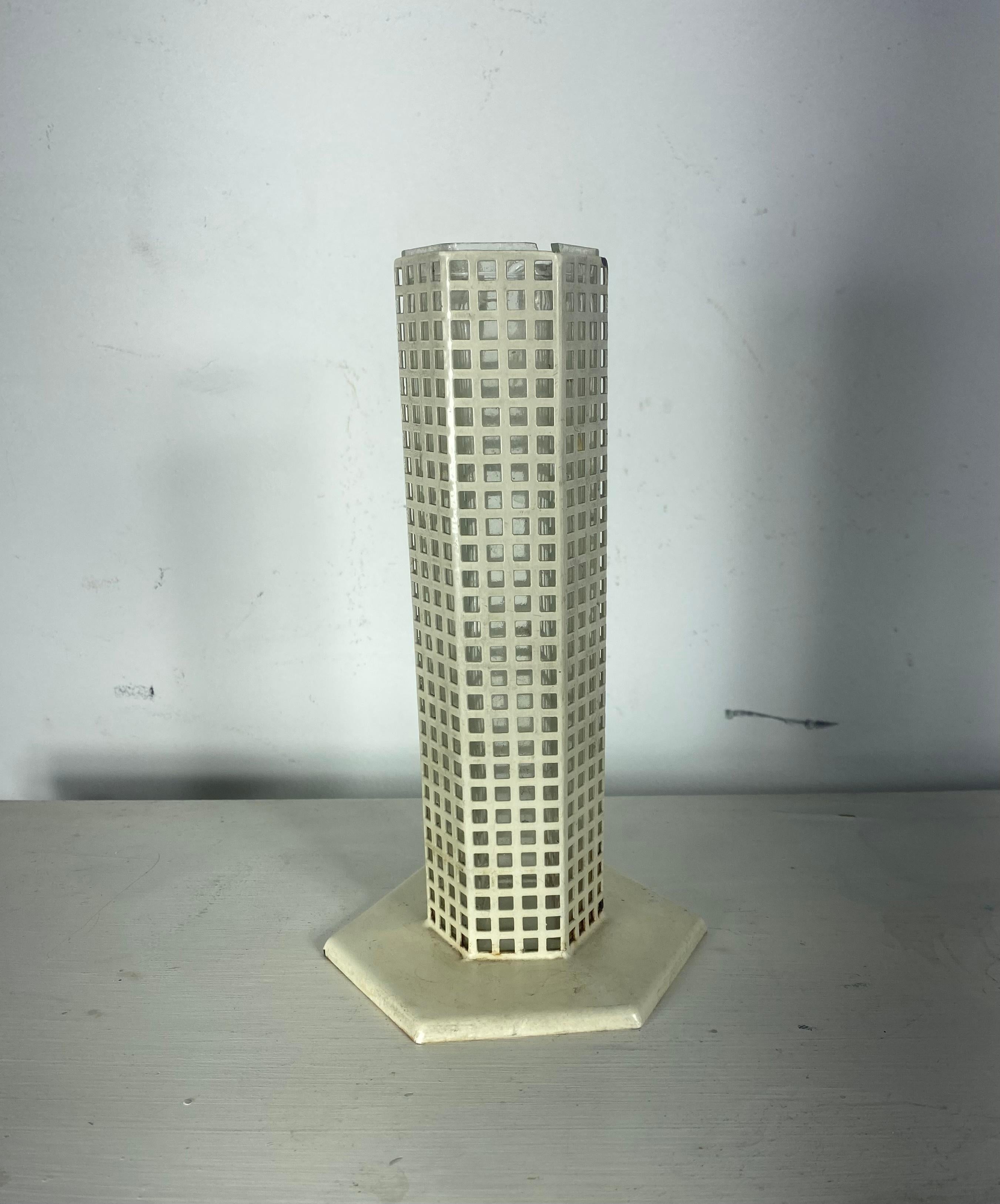 Austrian Josef Hoffmann, Stem Metal Vase, Bieffeplast Production, Wiener Werkstätt