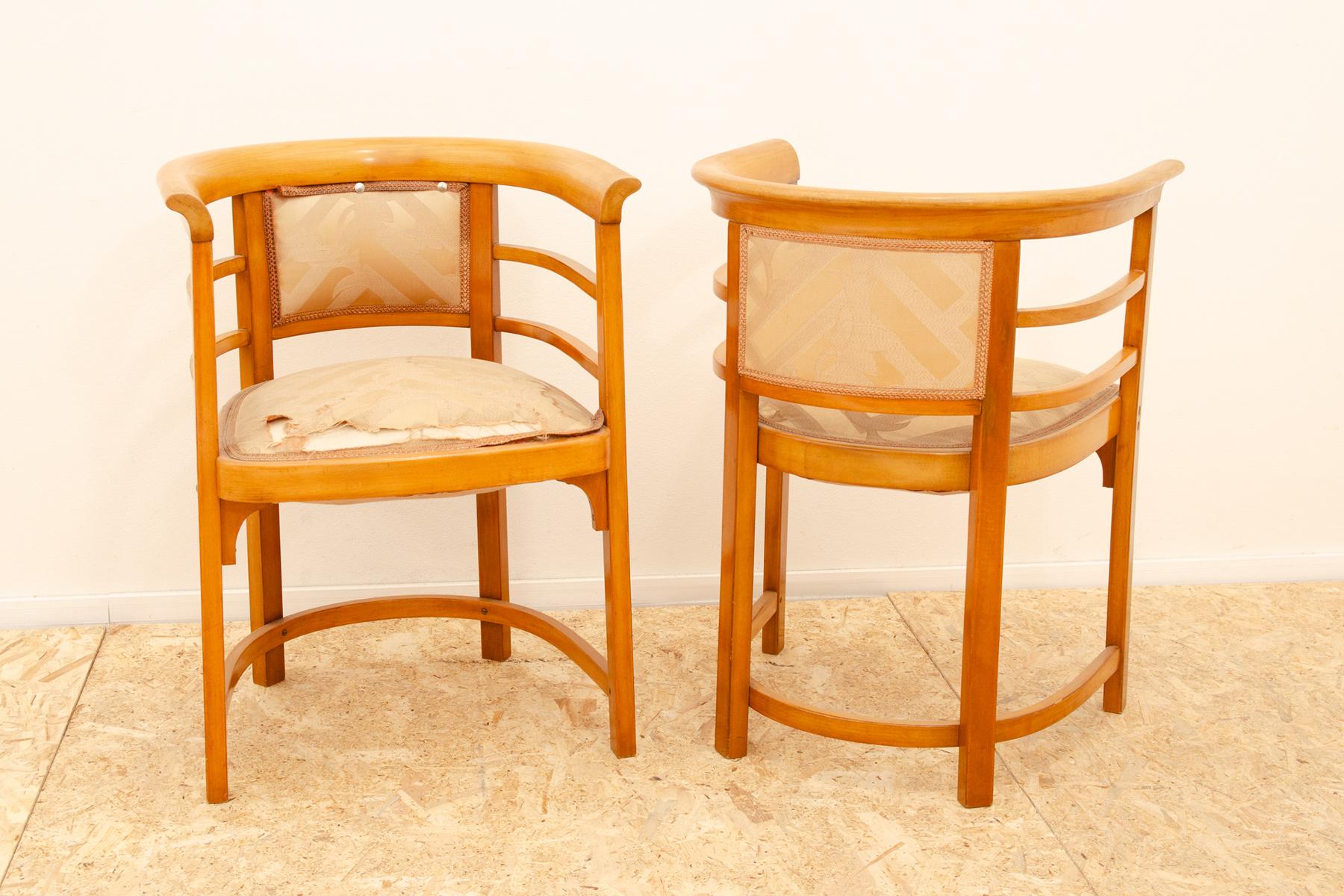 Josef Hoffmann style bentwood armchairs, 1920´s, Europe In Good Condition For Sale In Prague 8, CZ