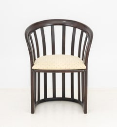 Josef Hoffmann Style Bentwood Barrel Armchair
