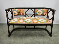 Josef Hoffmann Style Fledermaus Art Nouveau Sofa, 1930s