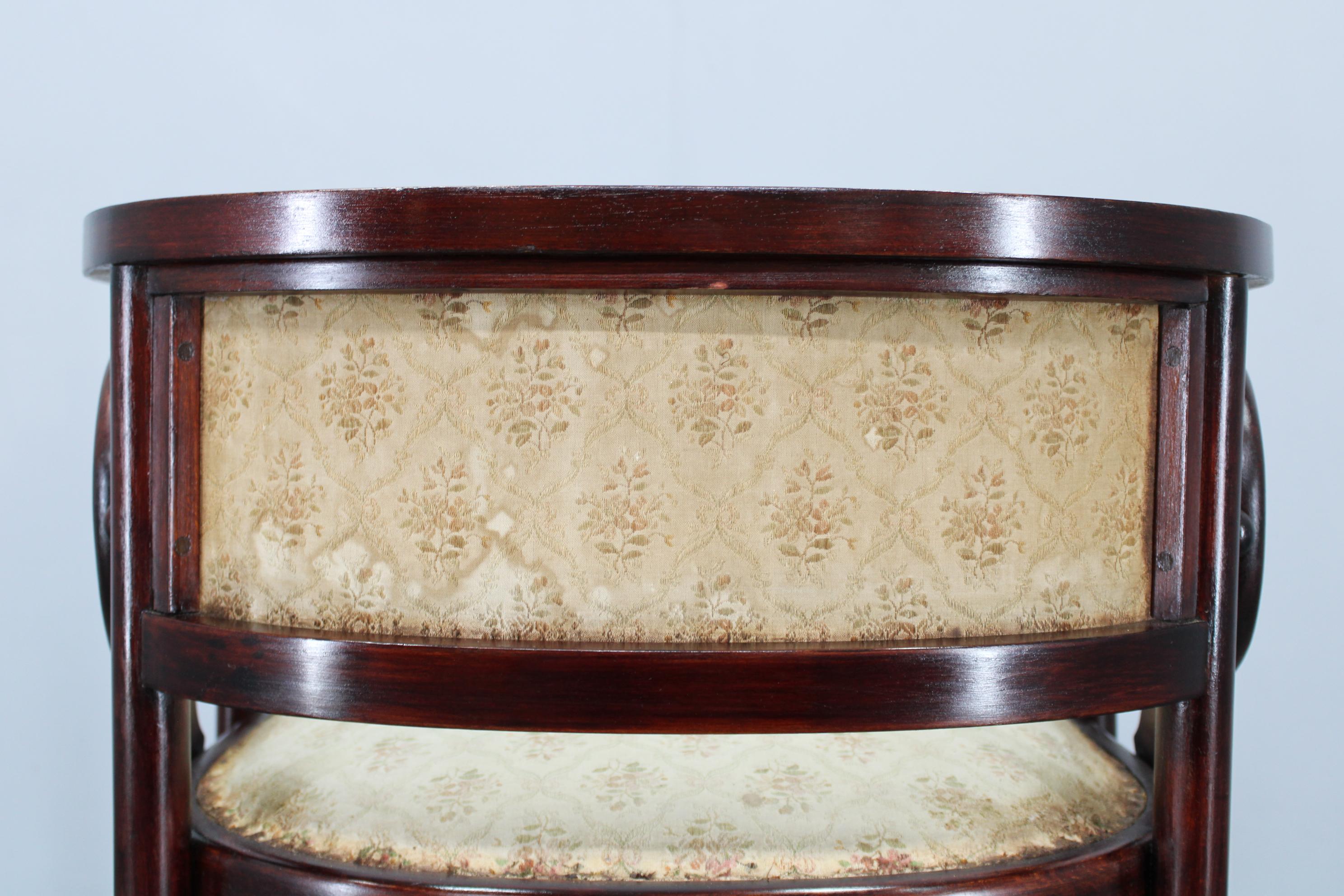 Josef Hoffmann Variation des Jugendstils „Fledermaus“ Sessels von Fischel im Angebot 3