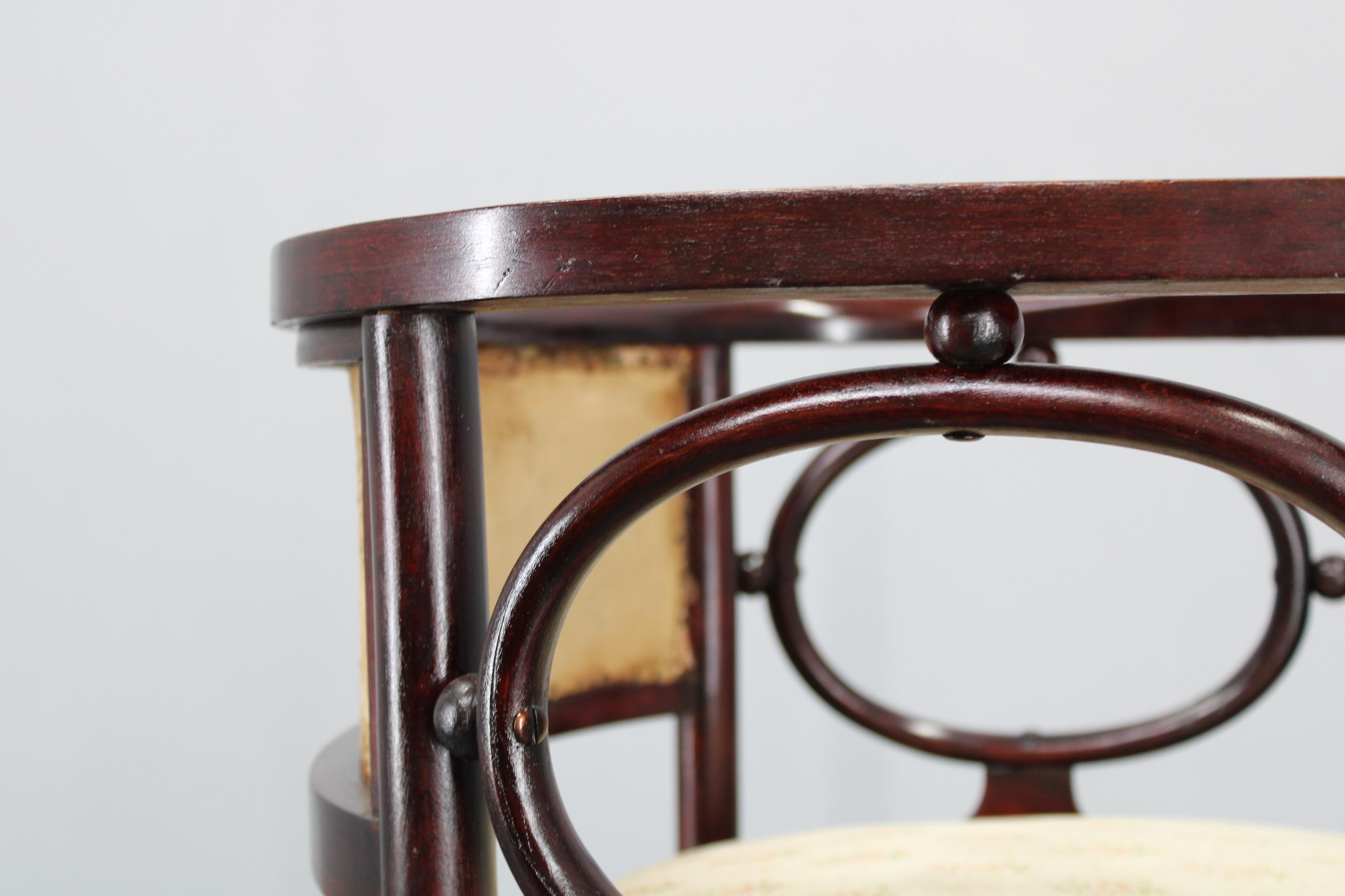 Josef Hoffmann Variation des Jugendstils „Fledermaus“ Sessels von Fischel im Angebot 4