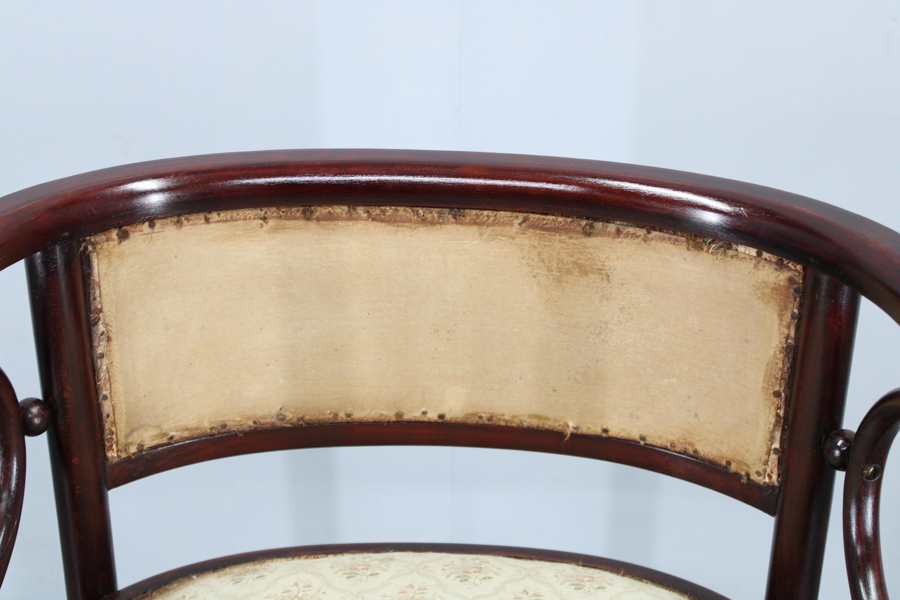 Josef Hoffmann Variation des Jugendstils „Fledermaus“ Sessels von Fischel (Tschechisch) im Angebot