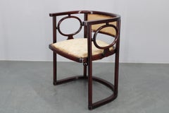Variazione di Josef Hoffmann della poltrona Art Nouveau "Fledermaus" di Fischel