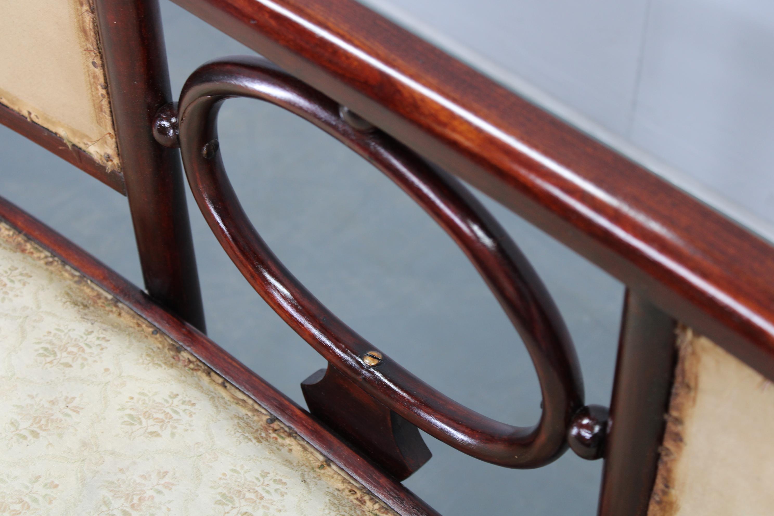 Josef Hoffmann Variación del sofá y sillón Art Nouveau 