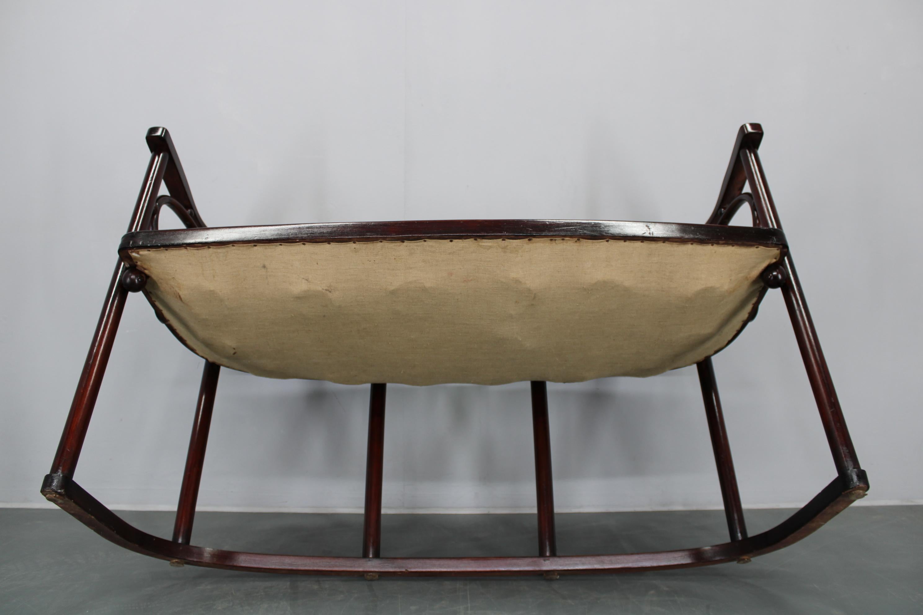 Josef Hoffmann Variación del sofá y sillón Art Nouveau 
